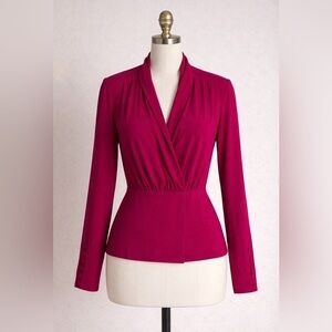 Chic Women's Blouse - Rich Magenta